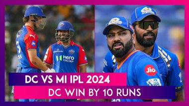 DC vs MI IPL 2024 Stat Highlights: Delhi Capitals Beat Mumbai Indians By 10 Runs