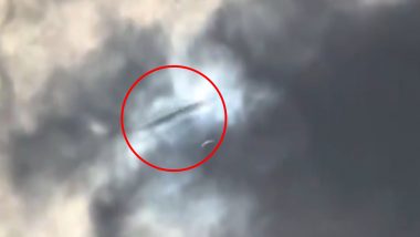 UFO Spotted in Arlington, Texas During Solar Eclipse? Video of 'Alien Spacecraft' Flying and Disappearing Into Clouds in US Goes Viral