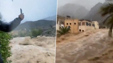 Oman Flash Floods: At Least 17 Killed After Heavy Rains, Floods Wreak Havoc in Middle East Nation (Watch Videos)