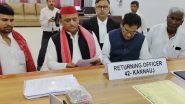 Kannauj Lok Sabha Election 2024: Samajwadi Party Chief Akhilesh Yadav Files Nomination in Uttar Pradesh (Watch Videos)