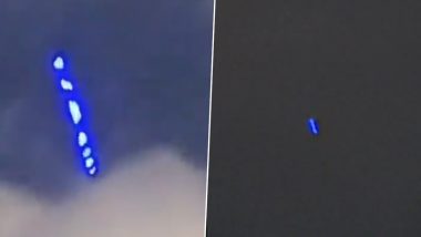 UFO Sighting Reported in US? Residents of Arizona Record Video of 'Alien' Blue Object Flying in the Sky