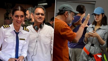 Crew: Kriti Sanon Shares BTS Pictures With Director Rajesh A Krishnan On Insta, Calls Him 'Captain'