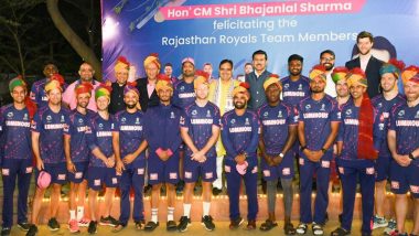 Rajasthan CM Bhajan Lal Sharma Felicitates Team Rajasthan Royals For Bagging IPL 2024 Top Slot