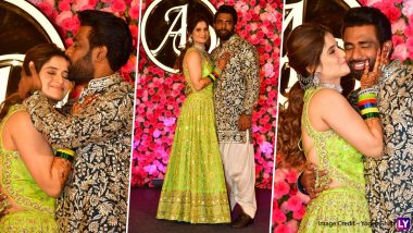 Arti Singh Sangeet Ceremony: Bride-To-Be Looks Stunning In Green Lehenga and Choli, Poses With Beau Dipak Chauhan (Watch Video)