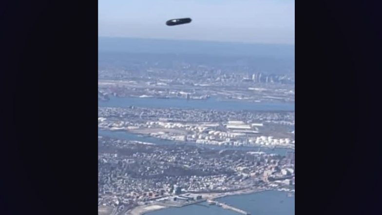 UFO Sighting in US: Airplane Passenger Records Video of Mysterious 'Flying Cylinder' Over New York City, Sends Footage to FAA