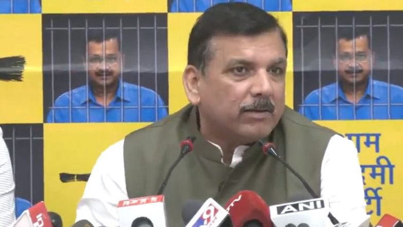 Arvind Kejriwal in Jail: AAP Leader Sanjay Singh Claims Delhi CM Not Being Allowed In-Person Meetings With Family in Tihar