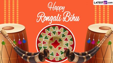 Happy Rongali Bihu 2024 Images and Bohag Bihu Greetings: WhatsApp Messages, Facebook Status, DPs, Wallpapers, Wishes and SMS To Celebrate Assamese New Year