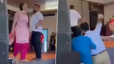 Punjab Shocker: Chaos at Wedding as Guest Misbehave With Woman Dancer, Throw Glass at Her in Sarmala (Watch Video)