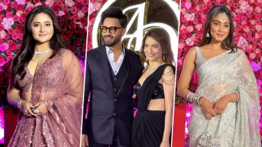 Arti Singh and Dipak Chauhan Sangeet Ceremony: Ankita Lokhande-Vicky Jain, Sana Makbul, Rashami Desai, and Others Attend Krushna Abhishek's Sister's Pre-Wedding Festivities (Watch Videos)