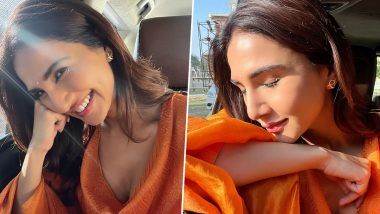 Vaani Kapoor Glows in Radiant Sun-Kissed Car Selfies in Orange Ensemble, Calls It Her ‘Happy Hour’ (See Pics)