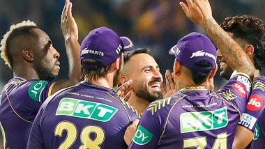 KKR Beat RCB By 1 Run in IPL 2024; Andre Russell, Sunil Narine, Shreyas Iyer Star As Knight Riders Clinch Thrilling Win in Kolkata