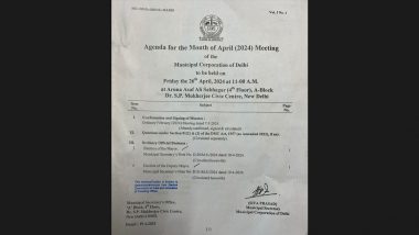 Delhi Mayoral Elections 2024: MCD Secretary Writes To EC, Seeks Permission for Scheduled Polls of Mayor, Deputy Mayor on April 26
