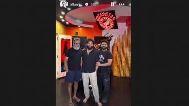 Pushpa 2 – The Rule: Allu Arjun Shares a Photo From Music Recording Studio With Sukumar and Devi Sri Prasad (View Pic)