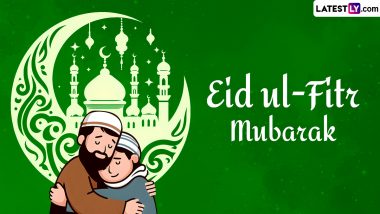 Eid Mubarak 2024 Images and Happy Eid al-Fitr HD Wallpapers for Free Download Online: Celebrate Eid Festival With Lovely Greetings, Wishes and WhatsApp Messages for Loved Ones