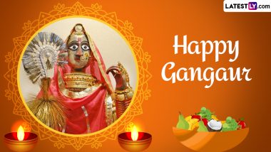 Happy Gangaur 2024 Wishes and Gauri Tritiya Greetings: Share Quotes, WhatsApp Images, Messages, and Wallpapers With Your Loved Ones