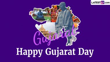 Gujarat Day 2024 Wishes & Greetings: WhatsApp Status Messages, Images, HD Wallpapers and SMS for Gujarat Sthapana Divas