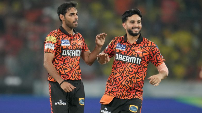IPL 2024: Bhuvneshwar Kumar Overtakes Lasith Malinga in Tournament’s Wicket-Taking Charts, Achieves Feat SRH vs CSK Match