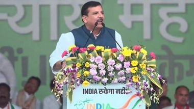 ‘Looks As if Osama Bin Laden and Gabbar Singh Are Preaching Non-Violence’: AAP Leader Sanjay Singh Attacks BJP (Watch Video)