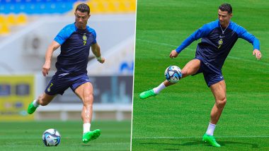 Cristiano Ronaldo Shares Glimpse of His Training on Social Media Ahead of Al-Nassr vs Al-Feiha Saudi Pro League 2023-24 Match (See Post)