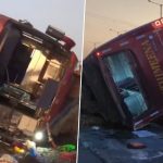 Tamil Nadu Road Accident: 15 Injured As Omnibus Overturns in Kallakurichi, Investigation Underway (Watch Video)