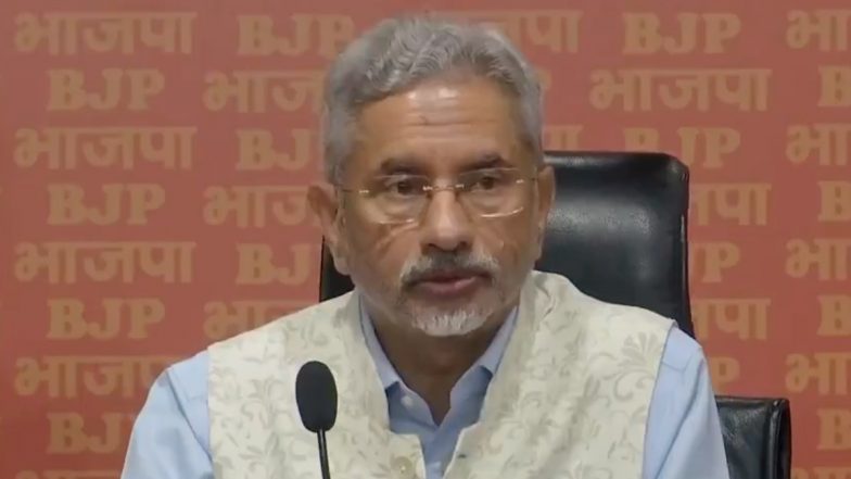 EAM S Jaishankar Addresses Press Conference on Katchatheevu Island Issue at BJP Headquarters in Delhi, Says ‘We Know Who Did This, Not Who Hid It’ (Watch Video)