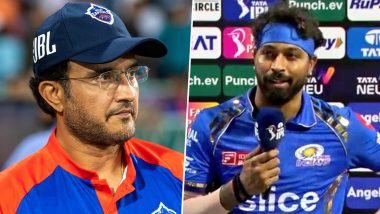 IPL 2024: Sourav Ganguly Reprehends Fans for Booing Hardik Pandya, Says ‘Not His Fault if Named Mumbai Indians Captain’