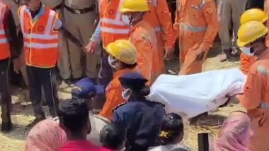 Madhya Pradesh: Six-Year-Old Boy, Who Fell in Open Borewell in Rewa, Dies After 45-Hour Rescue Operation (Watch Video)