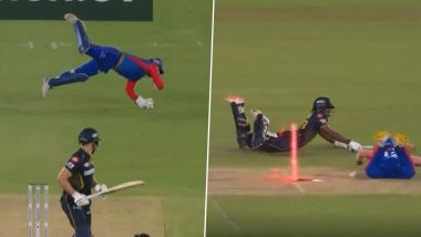 Rishabh Pant's One-Handed Catch, Sumit Kumar's Direct Hit Help DC Strike GT Twice In Short Succession During IPL 2024 Clash (Watch Video)