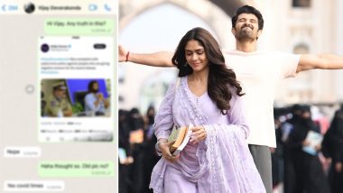 Vijay Deverakonda Clears the Air on Legal Action Amidst Negative Reviews for Family Star; Journalist Shares Screenshot of Chat With Actor