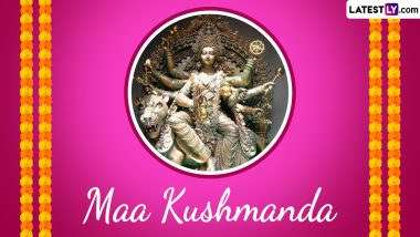 Chaitra Navratri 2024 Day 4 Goddess Kushmanda Images: Share Maa Kushmanda Photos, Wallpapers, WhatsApp Messages and Quotes To Celebrate Fourth Day of Navratri