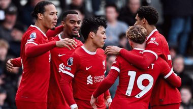 Fulham 1–3 Liverpool, Premier League 2023–24: Reds Win at Cottagers To Go Level With Leaders Arsenal