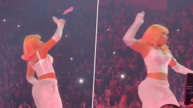 Nicky Minaj Strikes Back! Queen of Rap Retaliates After Fan Tosses Object During Pink Friday 2 World Tour (Watch Video)