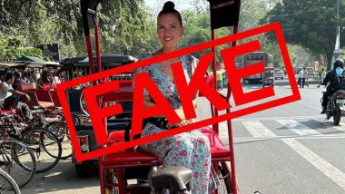 Is Scarlett Johansson in Delhi? Here's The Truth Behind Viral Picture of 'Actress' Seen Sitting On a Rickshaw!