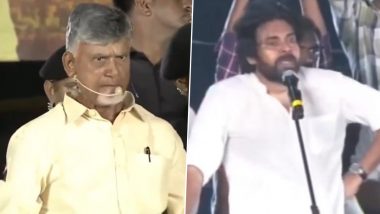 Stones Hurled at Chandrababu Naidu, Pawan Kalyan: Day After Attack on Andhra CM Jagan Mohan Reddy, Similar Attempts Made on TDP Chief in Vizag, Jana Sena Party Supremo in Guntur (Watch Video)