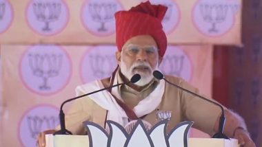 PM Modi in Rajasthan: ‘Enemy Knows This Is New India’, Says Prime Minister Narendra Modi in Churu (Watch Video)
