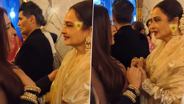 Rekha Blesses Preggers Richa Chadha by Kissing Her Baby Bump at Heeramandi Screening; Video Goes Viral - WATCH