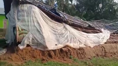 India News | Assam: Rain, Hailstorm Batter Parts of Kamrup District; Uproot Trees, Damage Houses