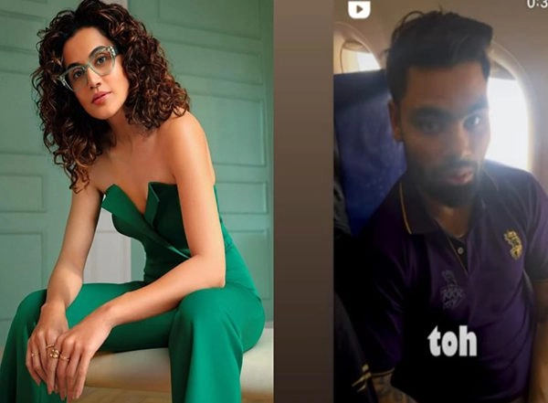 Entertainment News | Taapsee Pannu Wants to Judge KKR's Andre Russell-Rinku Singh Faceoff 'in Person' as They Sing 'Lutt Putt Gaya'