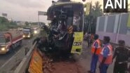 India News | Tamil Nadu: 2 Killed, over 10 Injured After Bus Collides with Lorry on Trichy-Chennai Highway