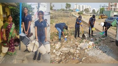 Business News | Manthan School Students Are Making a Difference Through Their Lake Cleaning Initiative