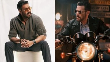 Entertainment News | Ajay Devgn Receives Birthday Wishes from Salman Khan, Sanjay Dutt