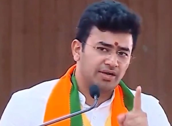 India News | 'PM Modi-led Govt Only Way Forward for Karnataka's Development': Tejasvi Surya at Vijaya Sankalpa Samavesha
