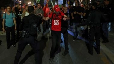 World News | Daughter-in-law of Hostage Dragged by Israeli Police Outside Netanyahu's Residence