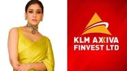 Business News | Nayanthara Named Brand Ambassador for KLM Axiva Finvest's Expansion