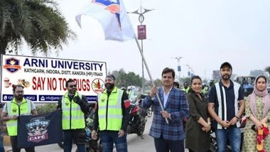 Business News | Arni University's Two-Day Bike Rally Passes on Strong Messages - 'Say NO to Drugs' and Empower Women