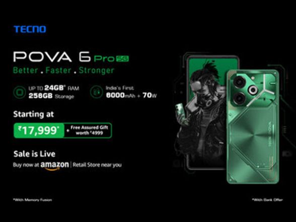 Business News | The Most-hyped Smartphone POVA 6 Pro 5G with 24GB RAM + 256GB ROM to Go on Sale on 4th April - Vimarsana News