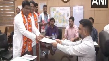 India News | LS Polls: West Bengal BJP Chief Sukanta Majumdar Files Nomination from Balurghat Against TMC's Biplab Mitra
