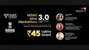 Business News | 3 Pioneering Ideas from Woxsen University Secure 45 Lakh Grant at MSME Idea Hackathon 3.0(Women)