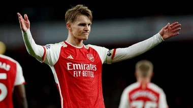 Sports News | EPL: Odegaard Helps Arsenal Log Three Crucial Points with 2-0 Win over Luton