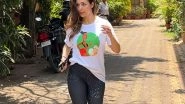 Entertainment News | Fashion Diaries: Malaika Arora Spotted Wearing T-shirt with Her Doodle